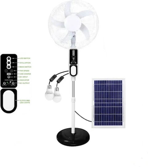 Solar System with Fan GD-8036 with USB Charging