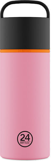 24Bottles Μπουκάλι Θερμός Ανοξείδωτο BPA Free 730ml Flamingo