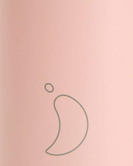 Chilly's Original All Matte Monochrome Μπουκάλι Θερμός Ανοξείδωτο BPA Free 500ml Peach