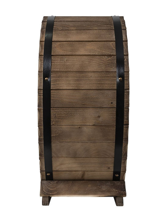 Raft Cu Picioare Din Lemn Pentru 12 Sticle Maro 41x41x55cm