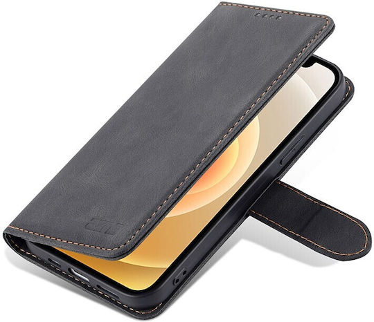 AZNS Skin Feel Brieftasche Synthetisches Leder Schwarz (iPhone 14)