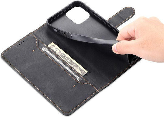 AZNS Skin Feel Brieftasche Synthetisches Leder Schwarz (iPhone 14)