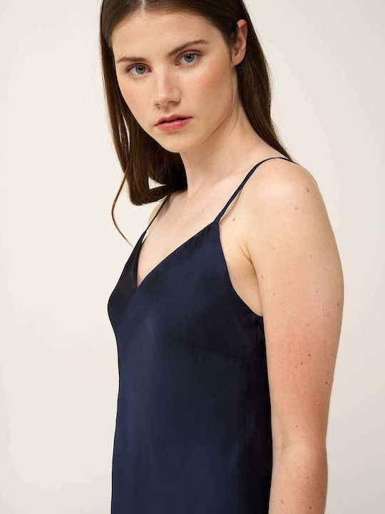 Vamp Summer Satin Women's Nightgown Rose Dusty