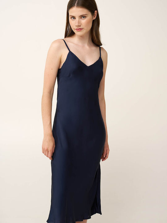 Vamp Summer Satin Women's Nightgown Rose Dusty