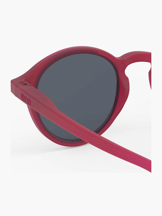Izipizi Round Kids Sunglasses with Polarized Lens Red for 3-5 Years