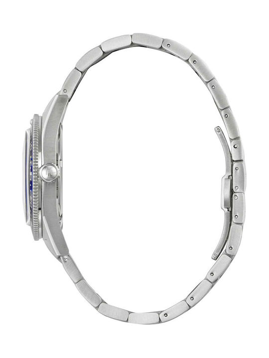 Lip Watches Мъжки Часовник На Батерия със Сребриста Метална Гривна
