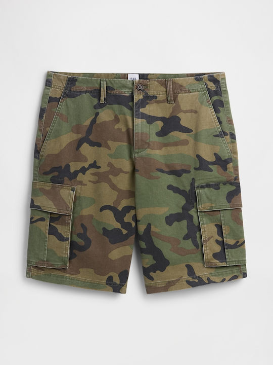 Men's Cargo Bermuda Green Camo
