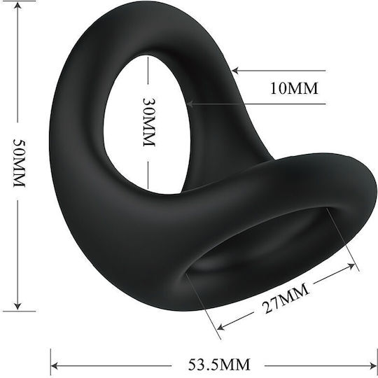 Crazy Bull Δαχτυλίδι Πέους & Όρχεων Σιλικόνης Flesh D-245240