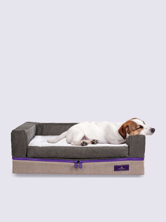 Mat&Pil Hundebett Rund Grau SKSGS2
