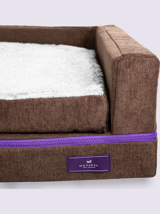 Orthopedic Dog Bed PetBed Memory Foam - Chocolate Brown Small with Freeze Technology