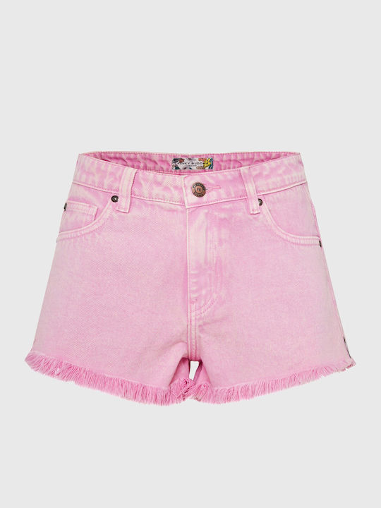 Women's Pink Jean Shorts