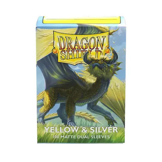 Dragon Shield Matte Dual Kartenhüllen Standardgröße 100Stück Gelbe