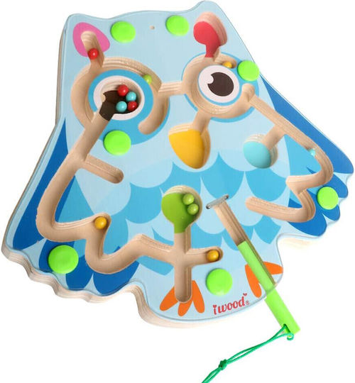 iwood Λαβύρινθος Magnetic Owl από Ξύλο για 24+ Μηνών