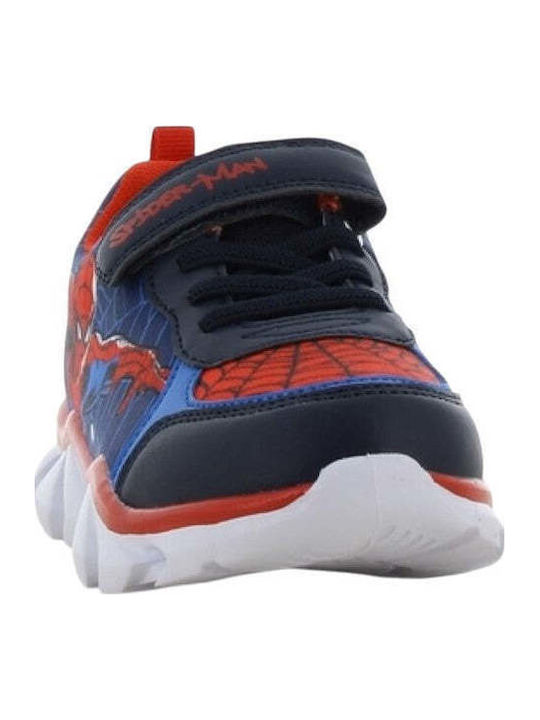 Kids Sneakers Anatomic with Hoop & Loop Closure & Lights Black