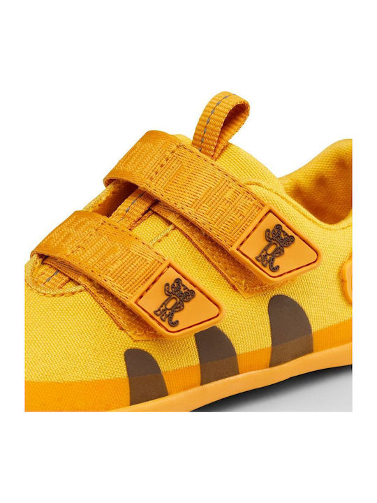 Kids Sneakers Anatomic with Hoop & Loop Closure Beige