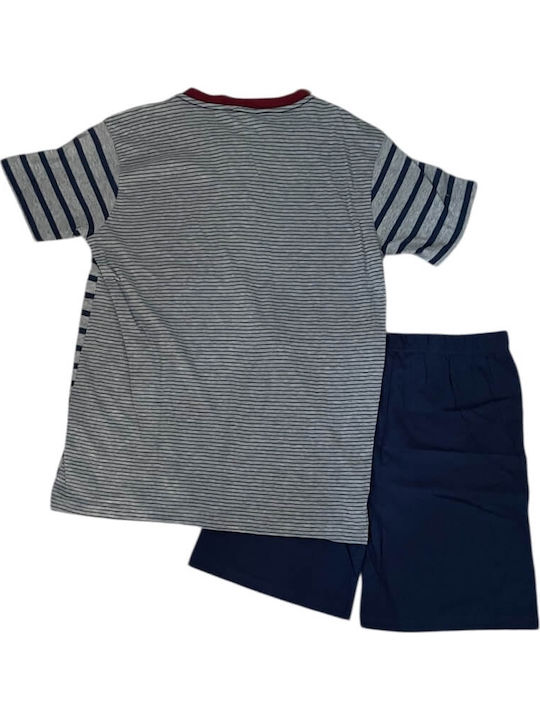 Ogham Sommer Herrenpyjama Bluse OG4310blau