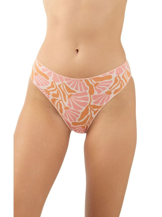 Damen-Slips Brazil 2er Pack Rosa-Koralle