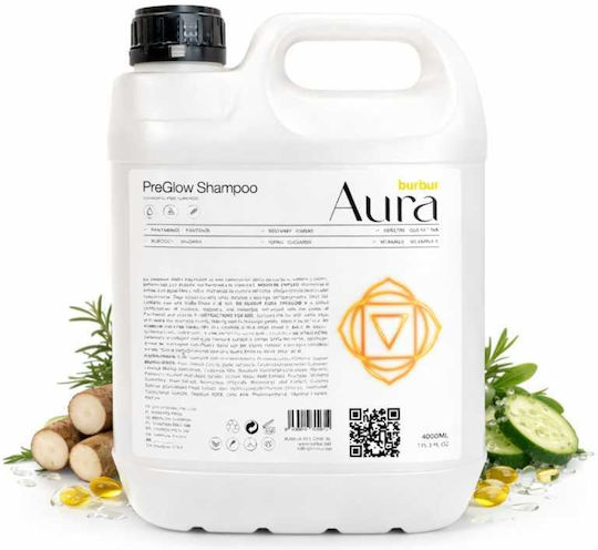 Burbur Aura Preglow Hundeshampoo für Hunde und Katzen 4l
