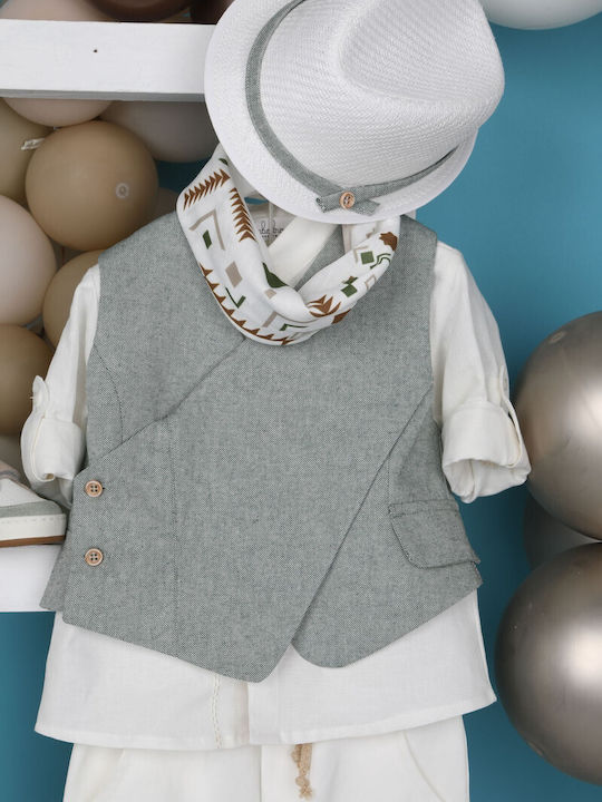 Bambolino Faidon1960 Costum De Botez Ecru