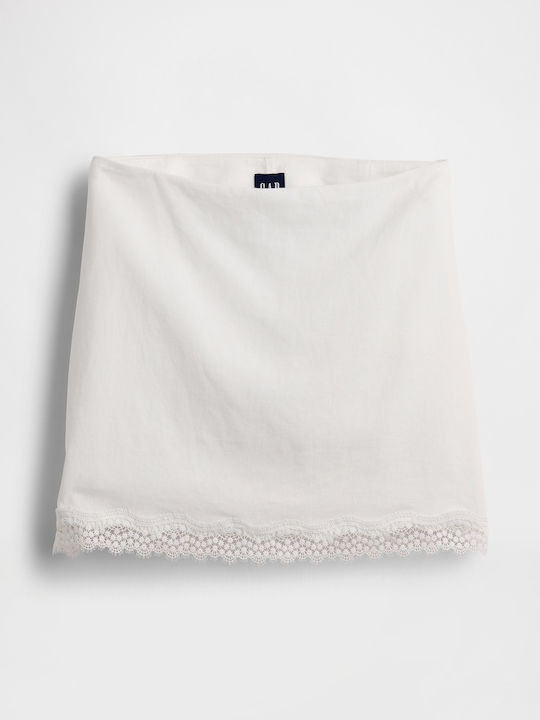 Fustă Mini Din In Off White