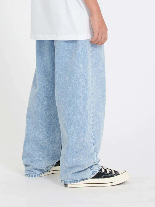 Freazy Ανδρικό Παντελόνι Τζιν με Loose Tapered Εφαρμογή Pale Aqua