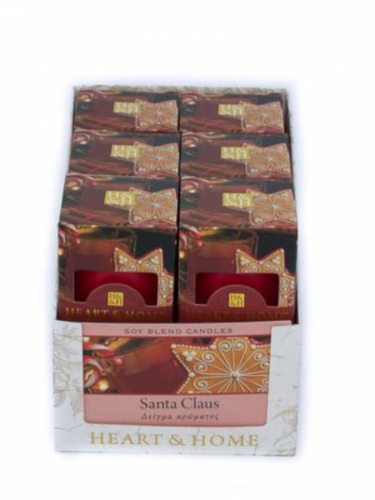 Heart & Home Crăciun Lumânare Roșu Santa Claus