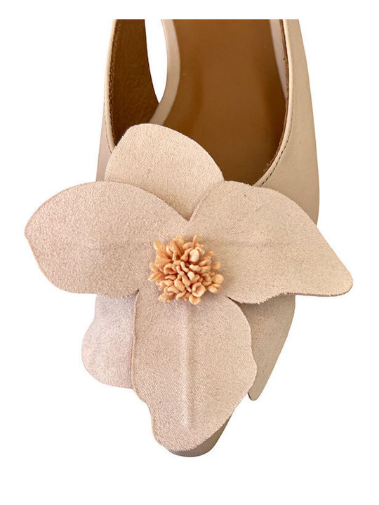 Leder Damen Ballerinas Slingback in Rosa Farbe