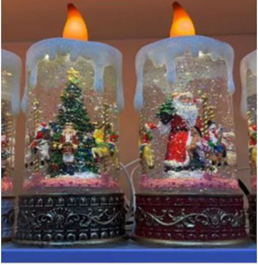 Tabletop Christmas Decorative Lantern with Lighting & Music 13 X 7 X 22cm Home Theory