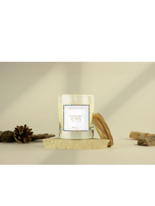 AG Trees Χριστουγεννιάτικο Κερί Καφέ Caramel & Apple