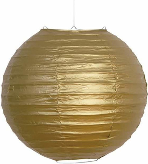 Goldene Papierlaterne Partydeco