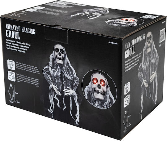 Animatronic Figure Halloween Hanging Demon Light Sound 80cm