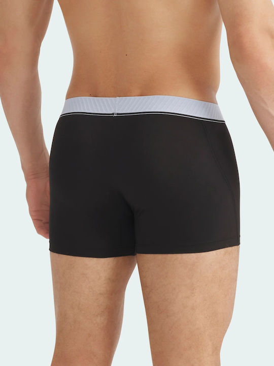 Active Micro Herren Boxershorts Schwarz 3Pack