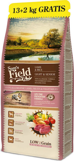 Sam's Field Ξηρά Τροφή Διαίτης για Ηλικιωμένους Σκύλους με Ρύζι, Σολομό, Κρέας και Πουλερικά