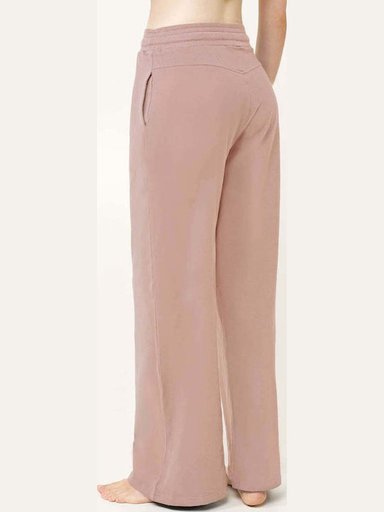 Vamp Vamp Damen Schlafanzug Hosen Winter Baumwolle Rosa Shadow