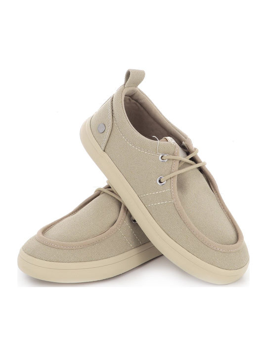 Fabric Kids Moccasins Beige