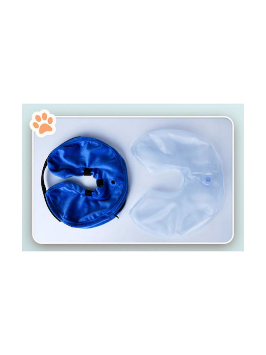 Guler Elizabethan pentru animale de companie, albastru, dimensiune gât|18-30cm