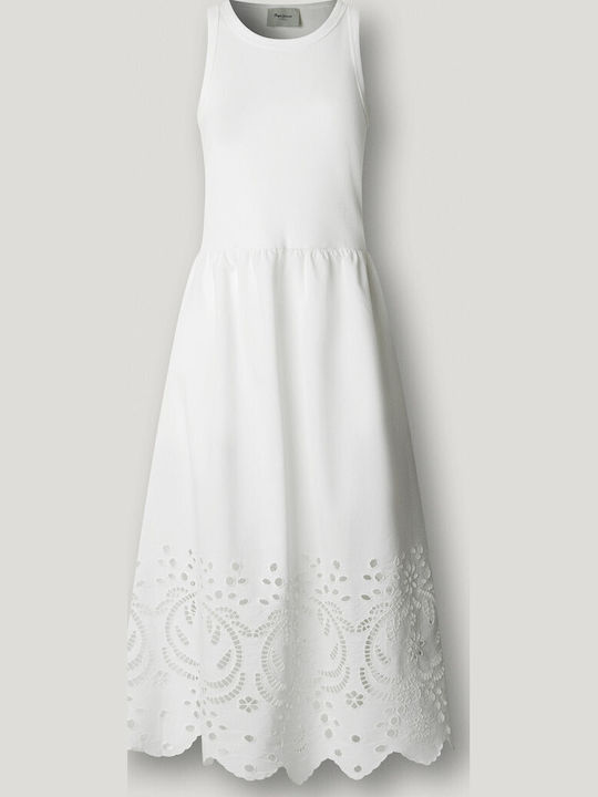 Rochie De Vară Pentru Femei Midi Albă