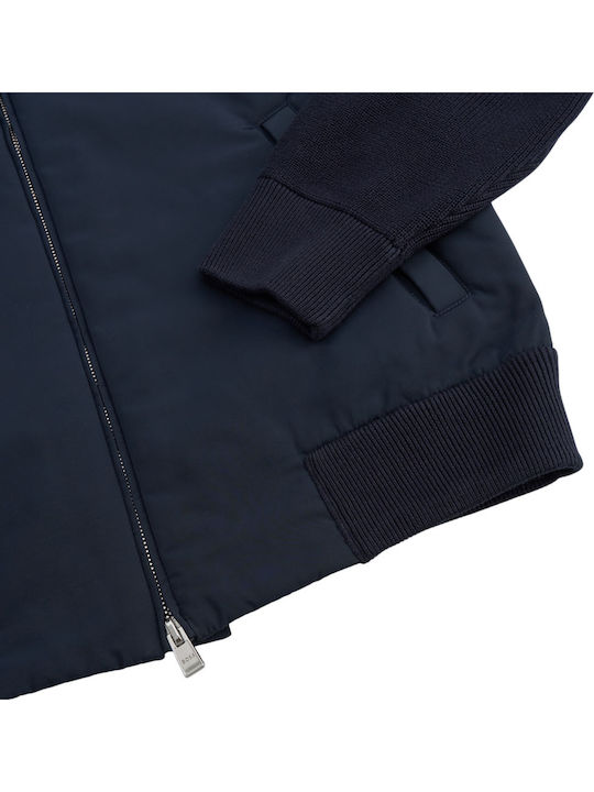 Men's Knitted Jacket Dark Blue