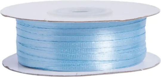 Dekorative Satinbänder Doppelseitig Blau 100m
