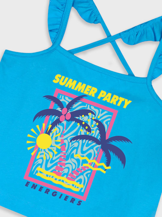 Kids Set with Shorts Summer 2 Pieces Turquoise