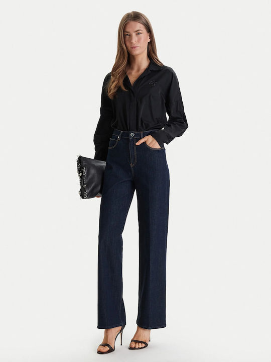 Guess Ls Carmela Body Women's Bodysuit Shirt Black