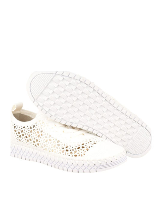 Ανατομικά Γυναικεία Slip-On Πάνινα Λευκά