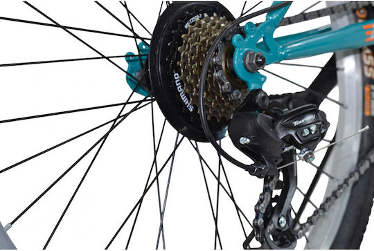 Alpina 24" Kinderfahrrad Mountainbike mit Aluminiumrahmen Blau