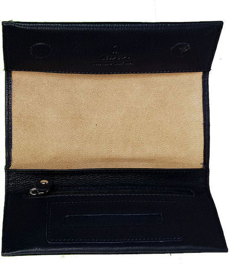 Lavor Portofel Pentru Tutun Din Piele Cu Închidere Magnetică 15.5x7.5cm Filtre Negru