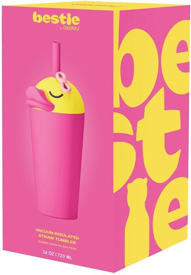 Asobu Παιδικό Παγούρι Θερμός Ανοξείδωτο Bestie Sippy Ducky 720ml