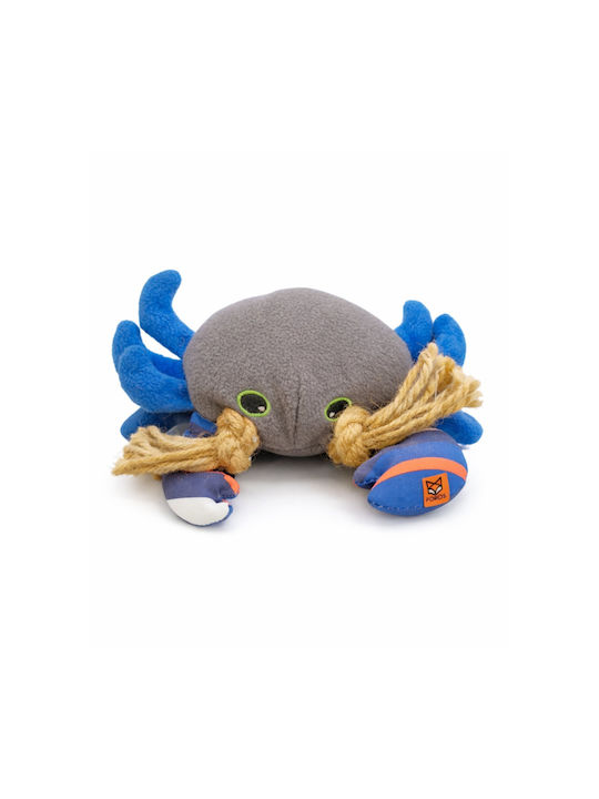 Fofos SOS Crab Cuddly Dog Toy Small Gray
