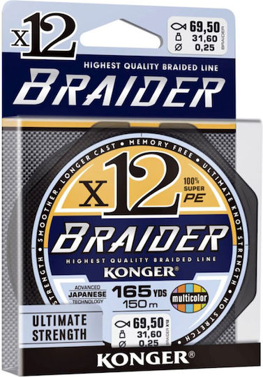 Konger Braider Νήμα Ψαρέματος 150m / 0.18mm / 22.5kg
