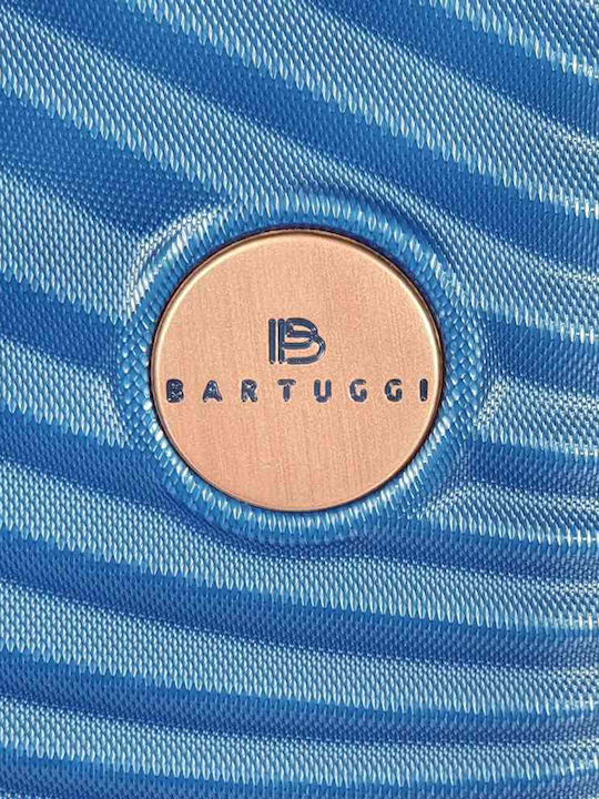 Bartuggi 712-80121 Μεγάλη Βαλίτσα Ταξιδίου Σκληρή Μπλε με 4 Ρόδες Ύψους 77εκ.