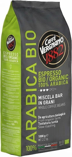 Кафе Еспресо Vergnano Арабика 100% Био 1000g Зърна