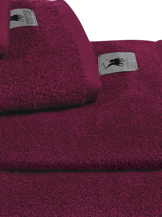Greenwich Polo Club Facecloth 3165 50x90cm Bordeaux Weight 460gr/m²